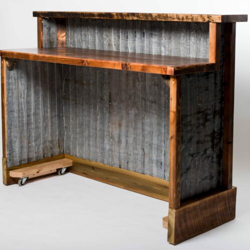 Rustic Reclaimed Barnwood Bar