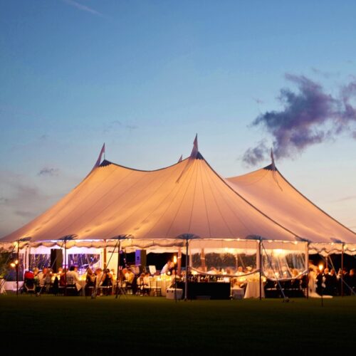 59'x69' Tidewater Sailcloth Tent (30' Mids)