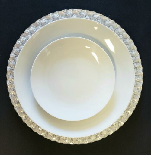 Coupe Rim White Plates - Image 2