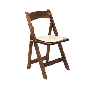 Solid Wood Padded Folding Chair