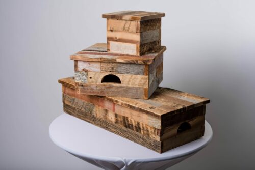 Barnwood Display Riser Boxes