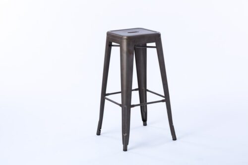 Metal Barstool- Black/Bronze
