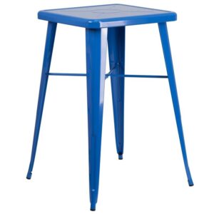 Metal Cocktail Table – Blue