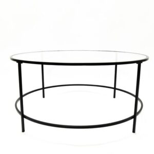 Black & Glass Coffee Table