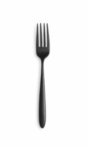 Brushed Black Salad Fork