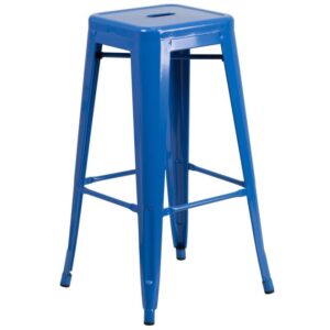 Metal Barstool – Blue