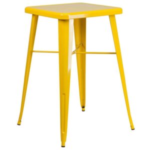 Metal Cocktail Table – Yellow