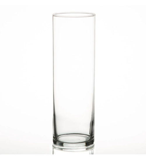 Clear Cylinder Vase - 10" (Case of 12)