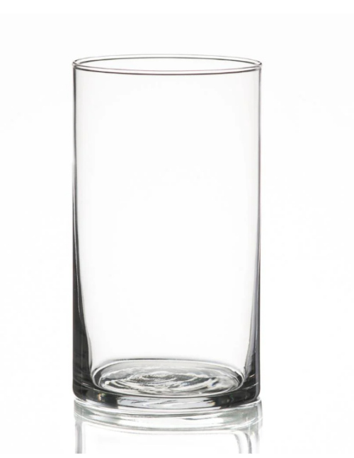 Clear Cylinder Vase - 6" (Case of 12)