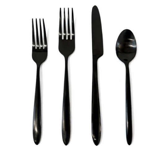 Brushed Black Flatware