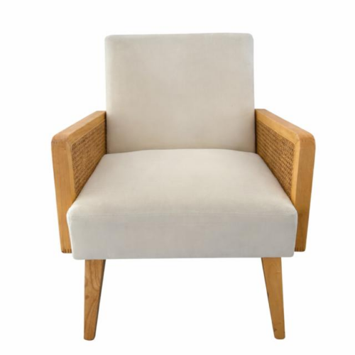 White & Wicker Chair