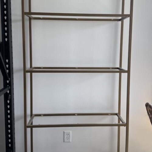 Brass & Glass Shelf - 4 Shelves
