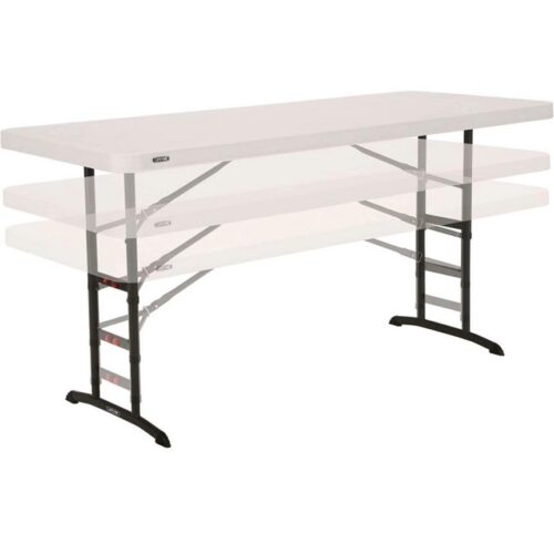 6' Adjustable Height Plastic Table