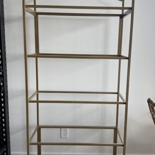 Brass & Glass Shelf - 5 Shelves
